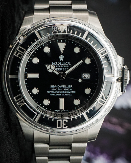 2017 Rolex Sea-Dweller Deepsea 44MM Black Dial Oyster Bracelet (116660)