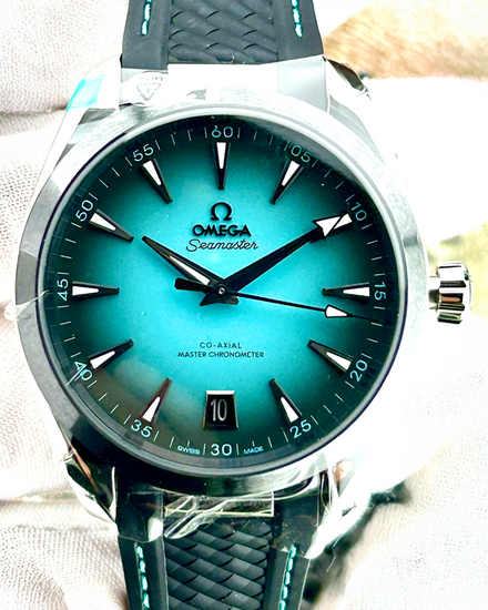 2026 Omega Seamaster Aqua Terra 150M 41MM Turquoise Dial Rubber Strap (220.32.41.21.03.001)
