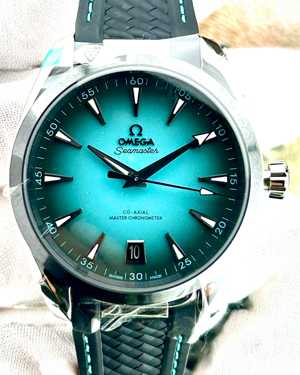2026 Omega Seamaster Aqua Terra 150M 41MM Turquoise Dial Rubber Strap (220.32.41.21.03.001)