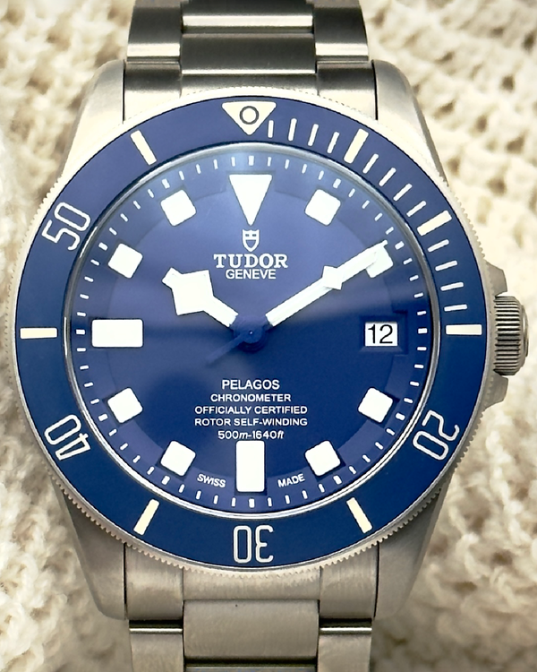 2022 Tudor Pelagos 42MM Blue Dial Titanium Bracelet (25600TB)