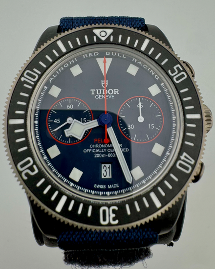 No Reserve - 2025 Tudor Pelagos FXD Chrono 43MM Blue Dial Textile Strap (25807KN)