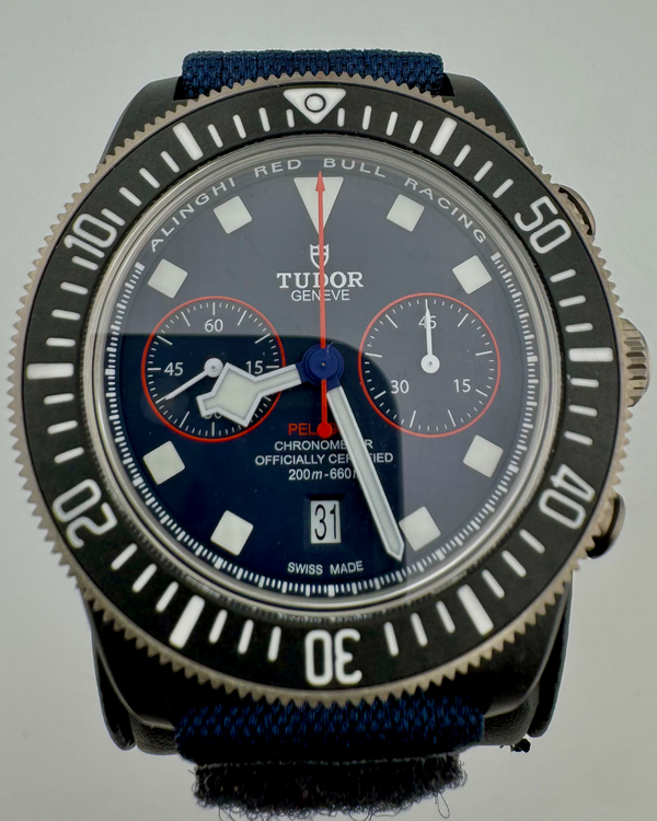 No Reserve - 2025 Tudor Pelagos FXD Chrono 43MM Blue Dial Textile Strap (25807KN)