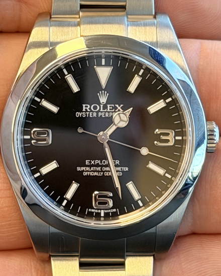 2015 Rolex Explorer 39MM Black Dial Oyster Bracelet (214270)