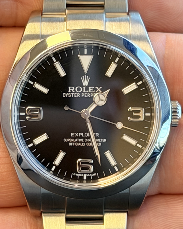 2015 Rolex Explorer 39MM Black Dial Oyster Bracelet (214270)