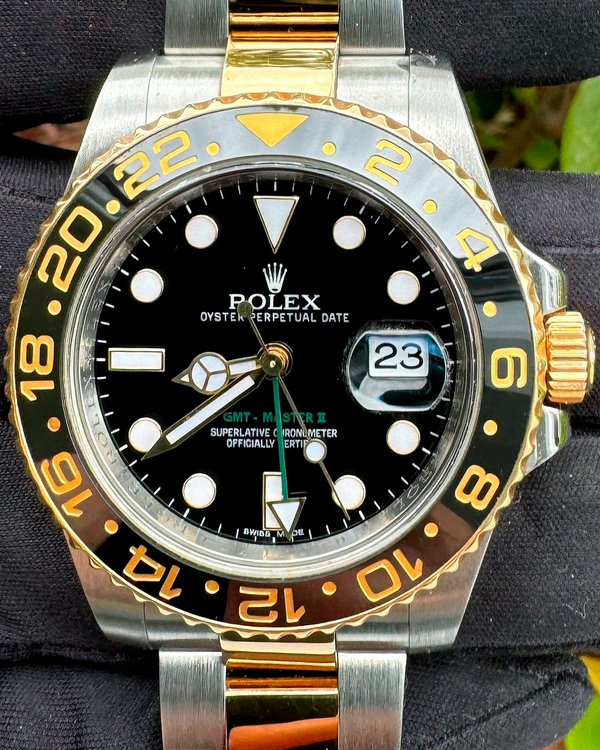 Rolex GMT-Master II 40MM Black Dial Two-Tone Oyster Bracelet (116713LN)