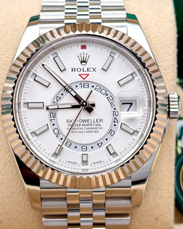 2021 Rolex Sky-Dweller 42MM White Dial Jubilee Bracelet (326934)
