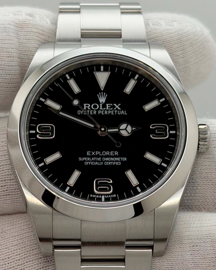 2016 Rolex Explorer 39MM Black Dial Oyster Bracelet (214270)