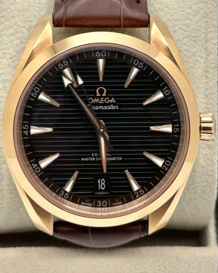 2021 Omega Seamaster Aqua Terra 150M 41MM Brown Dial Leather Strap (220.53.41.21.13.001)