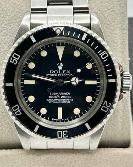 1971 (2.7 Mil. Serial) Rolex Submariner No-Date 40MM Black Dial Oyster Bracelet (5512)