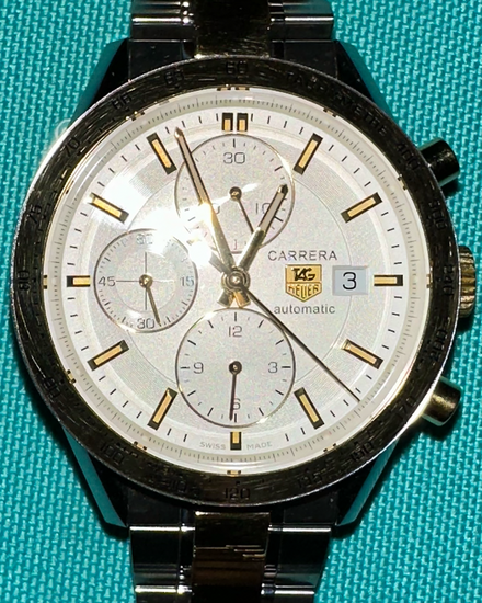 2018 Tag Heuer Carrera Calibre 16 41MM Silver Dial Two-tone Bracelet (CV2050)