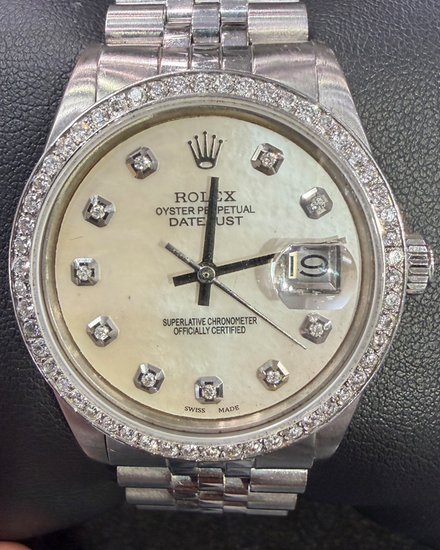 Rolex Datejust 31MM Aftermarket Silver Dial Jubilee Bracelet (68274)