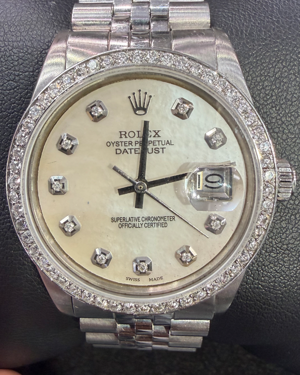 Rolex Datejust 31MM Aftermarket Silver Dial Jubilee Bracelet (68274)