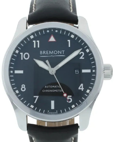 Bremont Solo Chronometer 43MM Black Dial Leather Strap (SOLO4S-P-BK-RS)