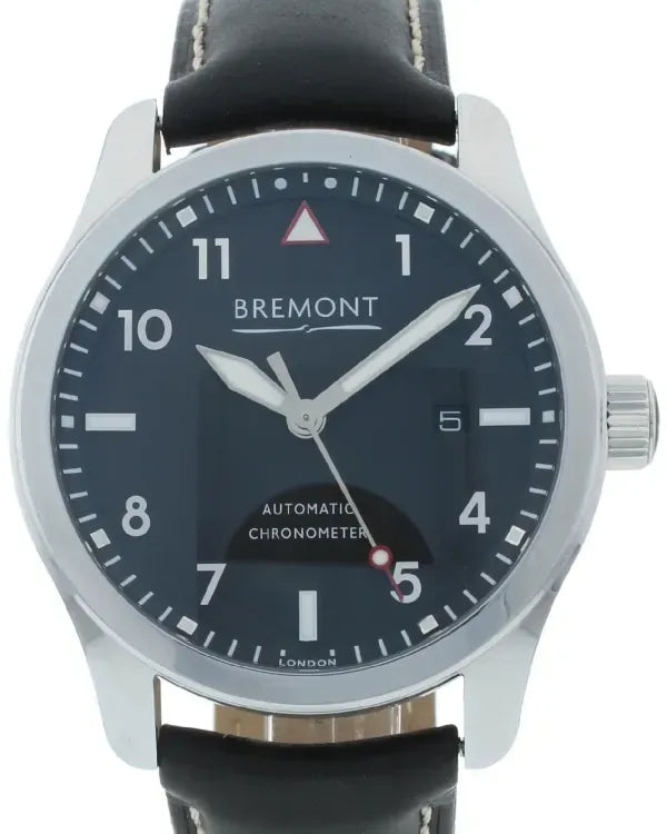 Bremont Solo Chronometer 43MM Black Dial Leather Strap (SOLO4S-P-BK-RS)