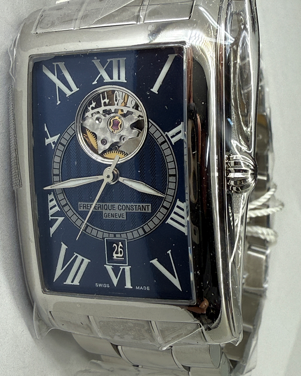 No Reserve - 2024 Frederique Constant Classics 47MM Blue Dial Steel Bracelet (FC-315DNS4C26B)