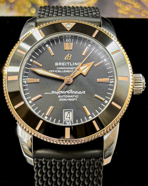 No Reserve - 2020 Breitling Superocean Heritage B20 S.E. 42MM Black Dial Rubber Strap (UB2010)