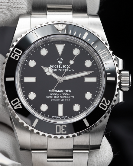 No Reserve - 2019 Rolex Submariner No-Date 40MM Black Dial Oyster Bracelet (114060)