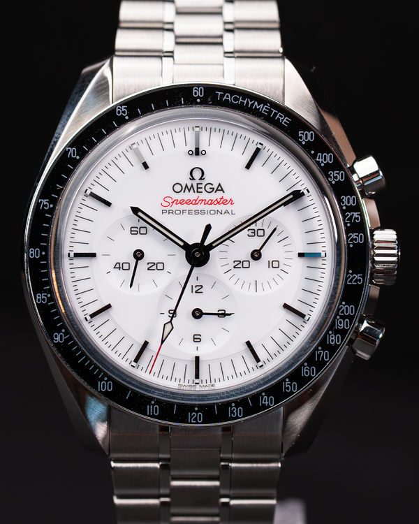 2024 Omega Speedmaster Professional Moonwatch 42MM White Dial Steel Bracelet (310.30.42.50.04.001)