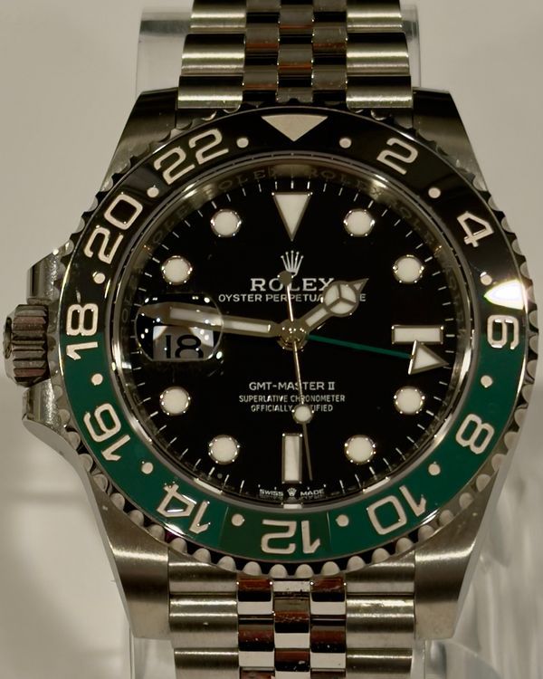 2023 Rolex GMT-Master II "Sprite" 40MM Black Dial Jubilee Bracelet (126720VTNR)