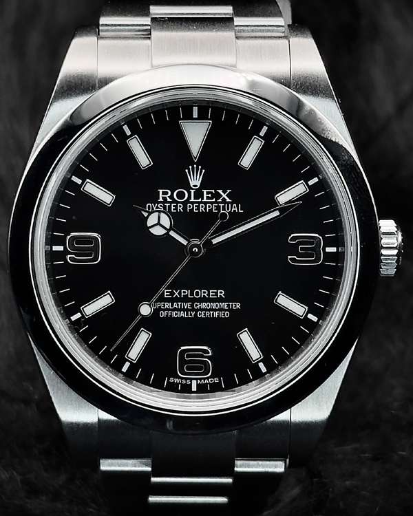 Rolex Explorer 39MM Black Dial Oyster Bracelet (214270)