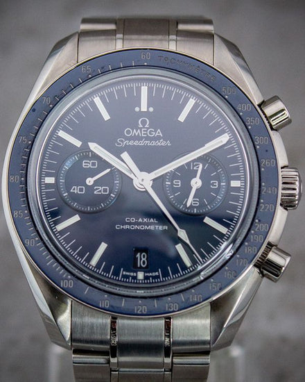 2015 Omega Speedmaster Two Counters 44.25MM Blue Dial Titanium Bracelet (311.90.44.51.03.001)