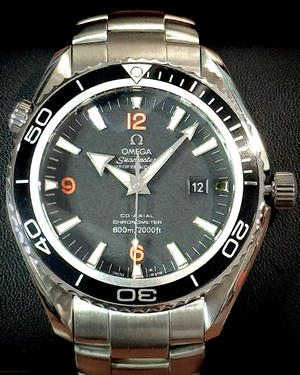 2020 Omega Seamaster Planet Ocean 600M 45.5MM Black Dial Steel Bracelet (2200.51.00)