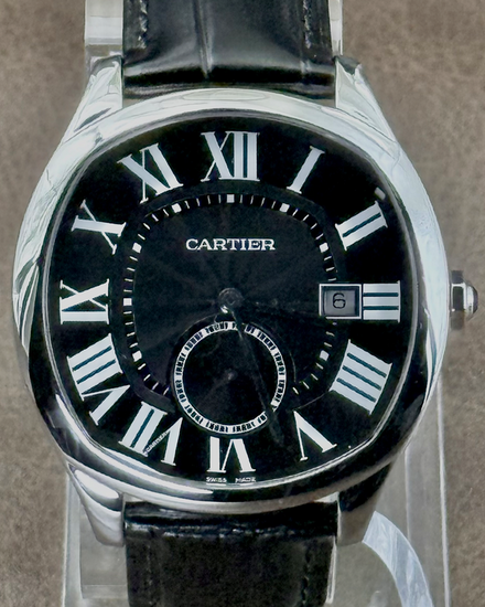 2016 Cartier Drive De Cartier 40MM Black Dial Leather Strap (WSNM0009)