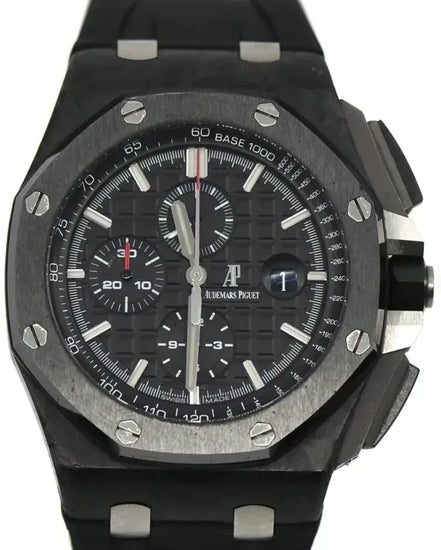 Audemars Piguet Royal Oak Offshore Chronograph 44MM Black Dial Rubber Strap (26400AU)