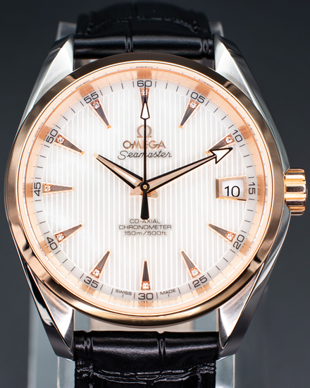 2019 Omega Seamaster Aqua Terra 150M 38.5MM White Dial Leather Strap (231.23.39.21.55.001)