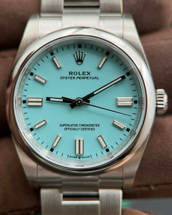 working 2023 Rolex Oyster Perpetual 36MM Turquoise Dial Oyster Bracelet (126000)