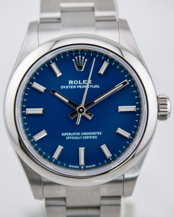 2022 Rolex Oyster Perpetual 31MM Blue Dial Oyster Bracelet (277200)