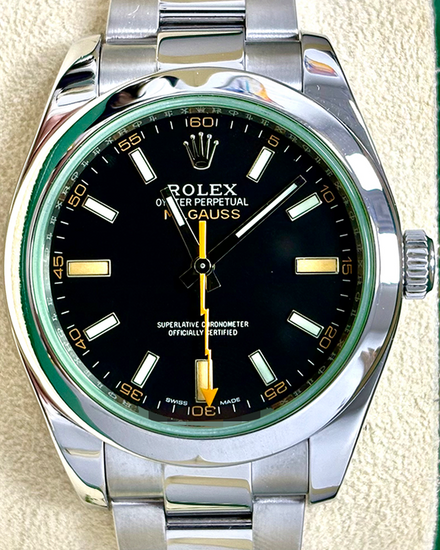 Rolex Milgauss 40MM Black Dial Oyster Bracelet (116400GV)