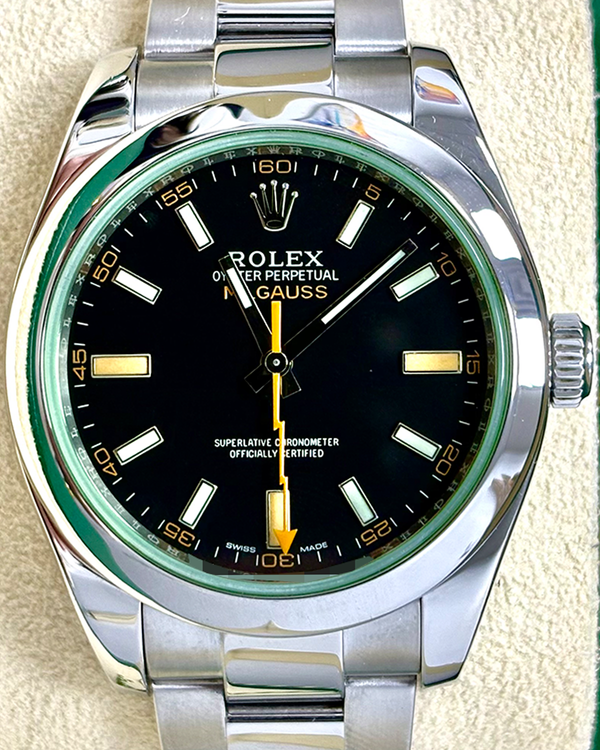 Rolex Milgauss 40MM Black Dial Oyster Bracelet (116400GV)