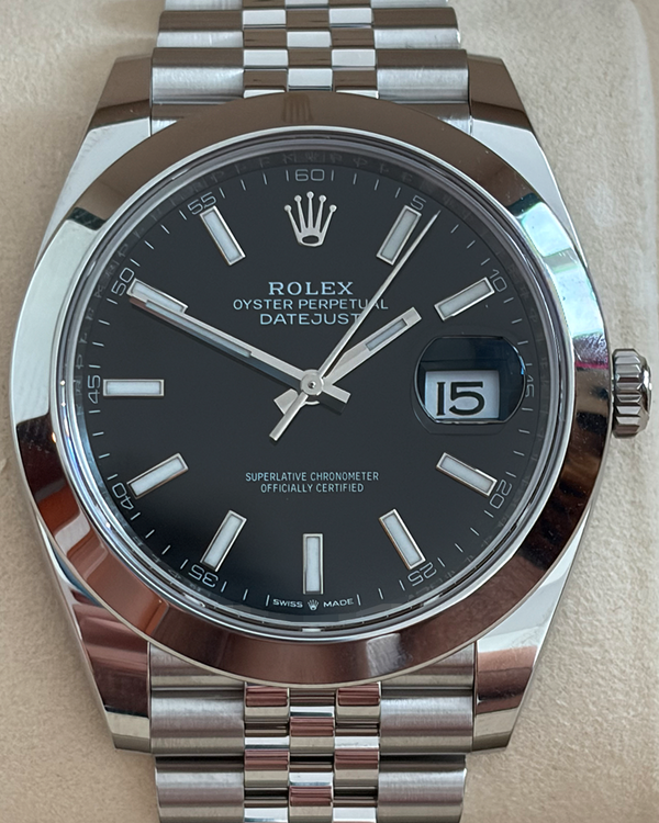 2025 Rolex Datejust 41MM Black Dial Jubilee Bracelet (126300)