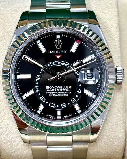 2017 Rolex Sky-Dweller 42MM Black Dial Oyster Bracelet (326934)
