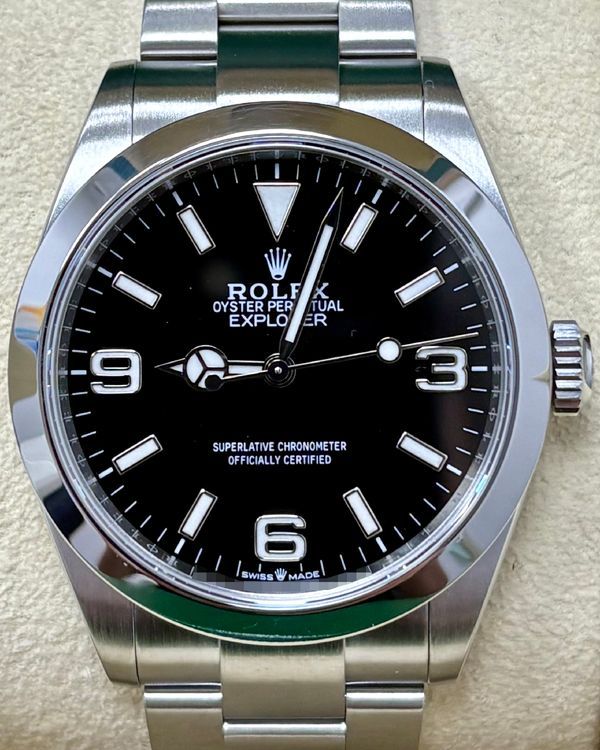 Rolex Explorer 40MM Black Dial Oyster Bracelet (224270)