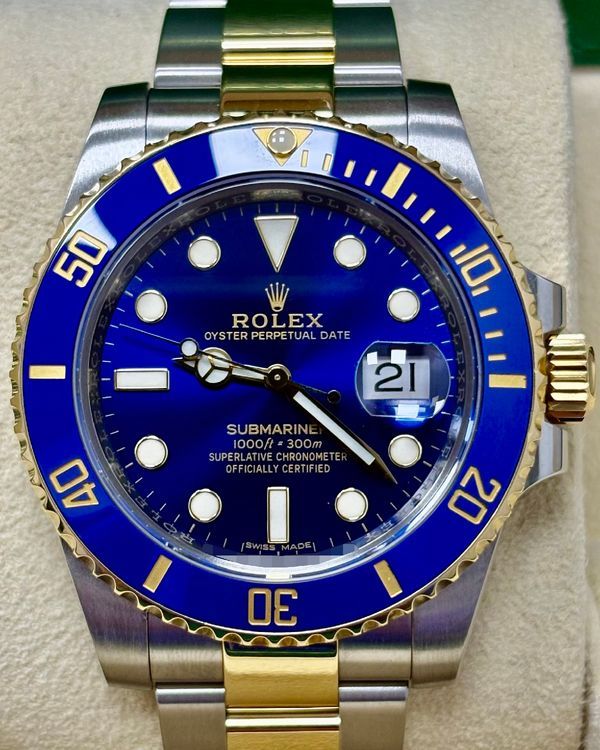 Rolex Submariner Date "Bluesy" 40MM Blue Dial Two-Tone Oyster Bracelet (116613LB)