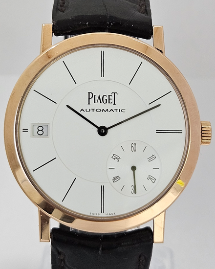 Piaget Altiplano 40MM White Dial Leather Strap (G0A38131)
