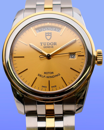 No Reserve - 2023 Tudor Glamour Date-Day 39MM Champagne Dial Two-Tone Bracelet (56003)