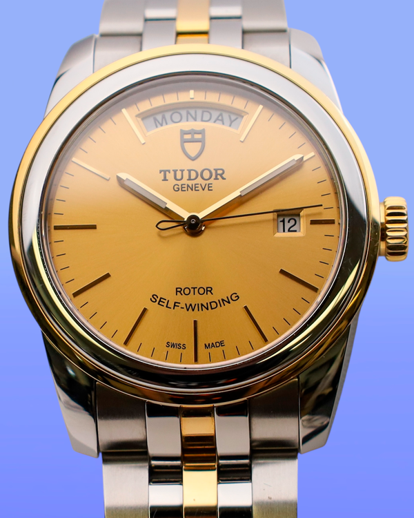 2023 Tudor Glamour Date-Day 39MM Champagne Dial Two-Tone Bracelet (56003)
