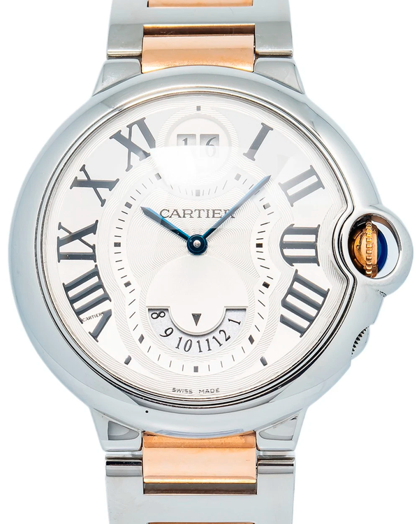 Cartier Ballon Bleu 38MM Quartz Silver Dial Two-Tone Bracelet (W6920027)