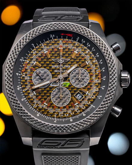 Breitling Bentley Continental GT3 B06 L.E. 49MM Carbon Fiber Dial Rubber Strap (MB06119R/BD97)