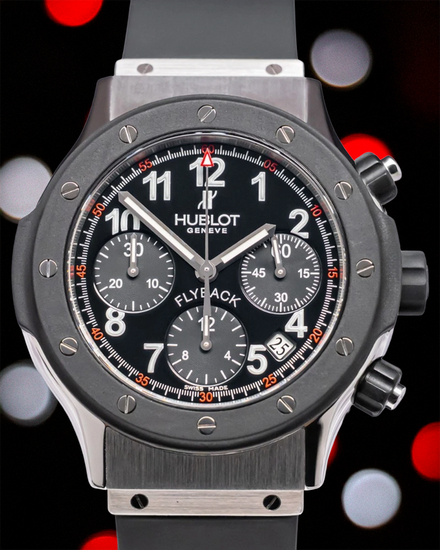 Hublot Super B Chronograph "Black Magic" 42MM Black Dial Rubber Strap (B1926.10)