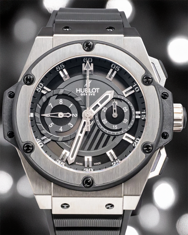 Hublot King Power L.E. 48MM Black Dial Rubber Strap (715.ZX.1127.RX)