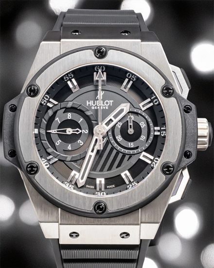 Hublot King Power L.E. 48MM Black Dial Rubber Strap (715.ZX.1127.RX)