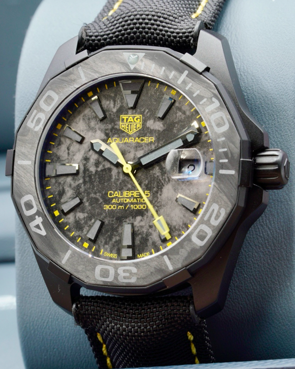 No Reserve - Tag Heuer Aquaracer L.E. 41MM Carbon Fiber Dial Textile Strap (WBD218B.FC6446)