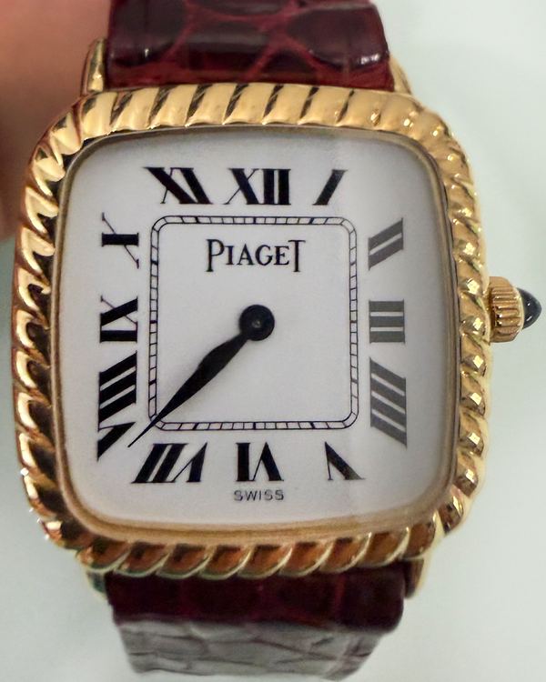 Piaget Classique 23MM White Dial Leather Strap (9907)