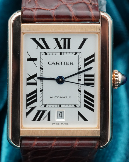 2020 Cartier Tank Solo XL 31MM Silver Dial Leather Strap (W5200026)