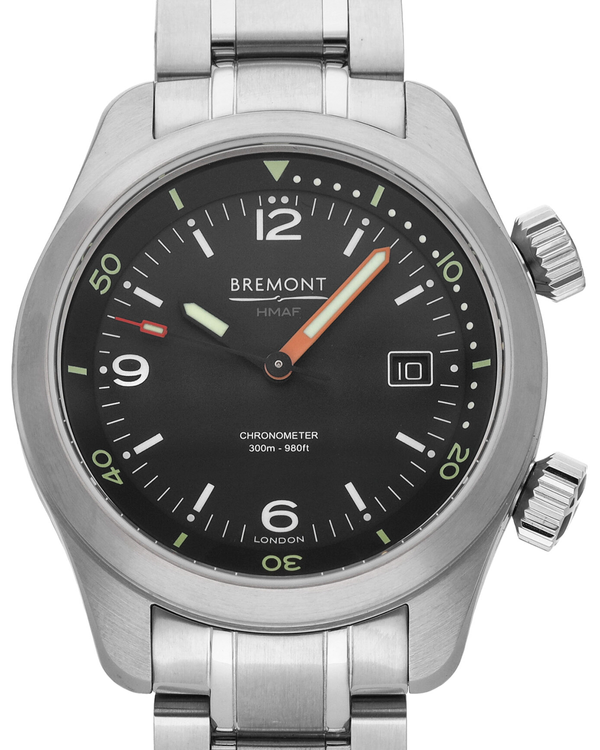 Bremont Argonaut 42MM Black Dial Steel Bracelet (ARGONAUT-B)