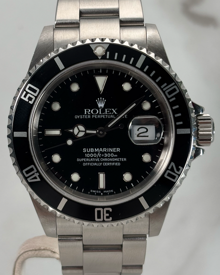 2006 Rolex Submariner Date 40MM Black Dial Oyster Bracelet (16610)